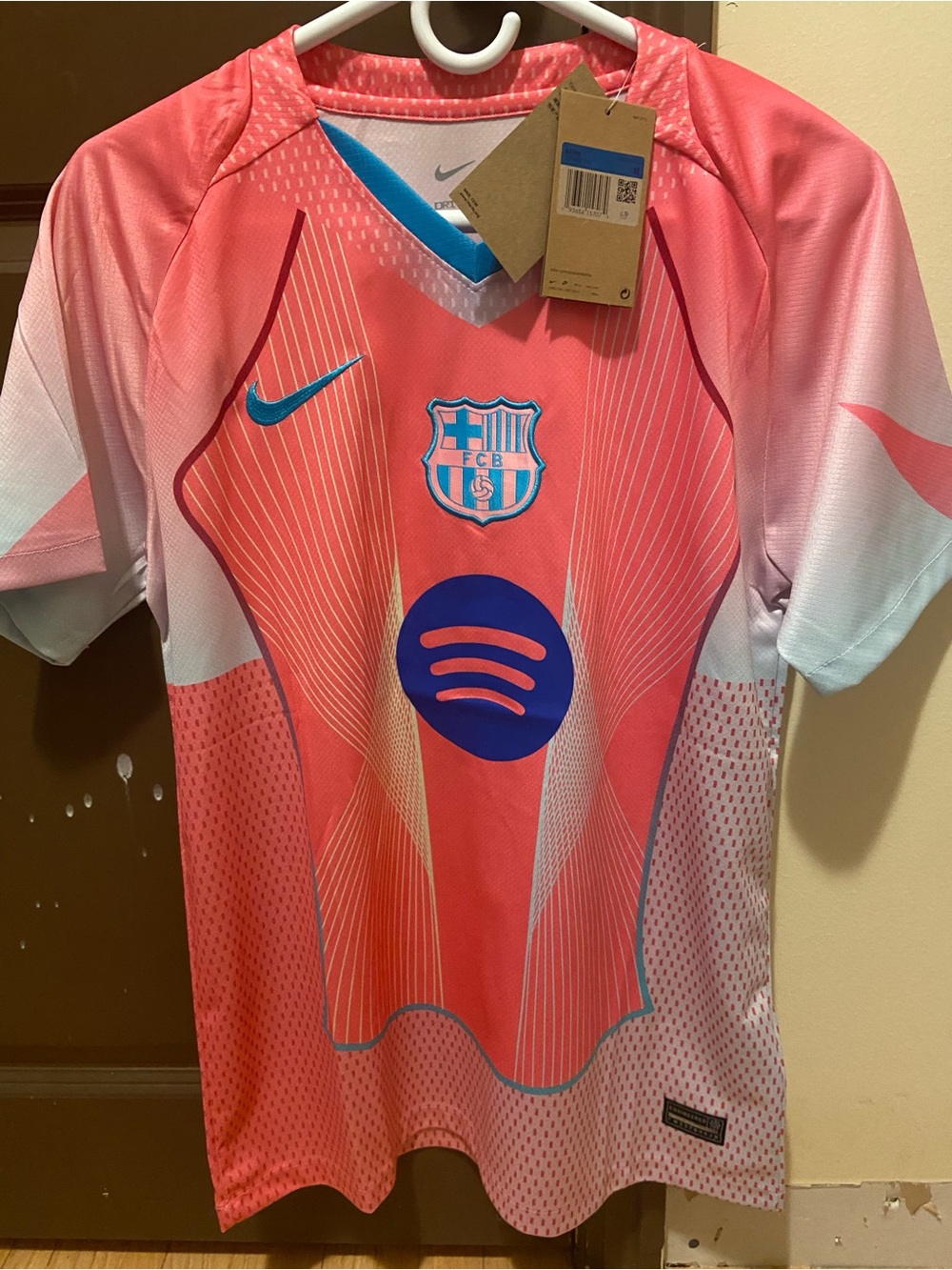 FC Barcelona Pink Gradient Soccer Jersey